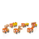 Leading Edge 6pc Wooden Car & Truck Sets