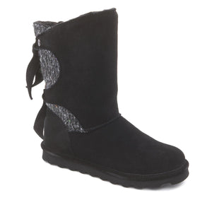 "AS IS" BEARPAW Willow Suede Tie Detail Boot with NeverWet 
