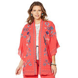 Curations Embroidered Gauze Kimono- XS/S