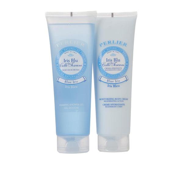 Perlier Iris Blu Bath & Body Cream Set