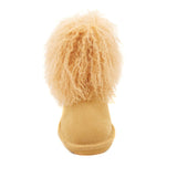 "AS IS" BEARPAW Boo Suede and Curly Lamb Boot - 8M