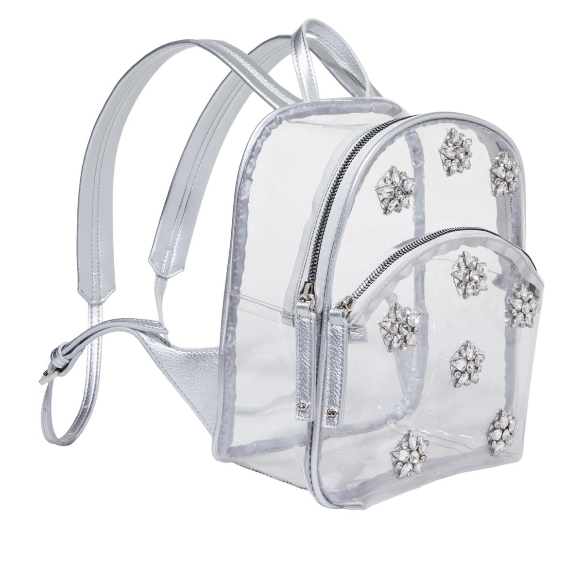 betsy johnson laptop backpack Official Betsey Johnson If The Bag Fits Mini Backpack Clear