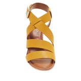 Franco Sarto Yara Leather Wedge Sandal