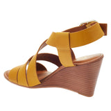 "AS IS" Franco Sarto Yara Leather Wedge Sandal