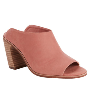 "AS IS" Vince Camuto Mesella Leather Block Heel Mule