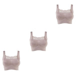 Rhonda Shear 3-pack Ahh Bra with Lace Inset and Removable Pads 