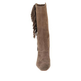 "AS IS" Vince Camuto Sterla Suede Fringe Tall Boot - 7.5M