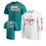 Officially Licensed NFL 3in1 T-Shirt Combo by Fanatics-Miami Dolphins