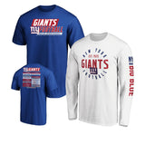 Officially Licensed NFL 3in1 T-Shirt Combo by Fanatics-New York Giants