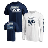 Officially Licensed NFL 3in1 T-Shirt Combo by Fanatics-Los Angeles Rams