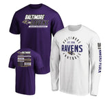 Officially Licensed NFL 3in1 T-Shirt Combo by Fanatics-Baltimore Ravens