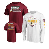 Officially Licensed NFL 3in1 T-Shirt Combo by Fanatics-Washington Redskins