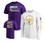 Officially Licensed NFL 3in1 T-Shirt Combo by Fanatics-Minnesota Vikings