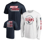 Officially Licensed NFL 3in1 T-Shirt Combo by Fanatics-Houston Houston Texans