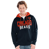 Officially Licensed NFL Hail Mary FullZip Hoodie by Glll-Chicago Bears