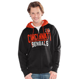 Officially Licensed NFL Hail Mary FullZip Hoodie by Glll-Cincinnati Bengals