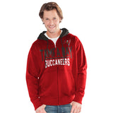 Officially Licensed NFL Hail Mary FullZip Hoodie by Glll-Tampa Bay Buccaneers