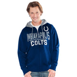 Officially Licensed NFL Hail Mary FullZip Hoodie by Glll-Indianapolis Colts