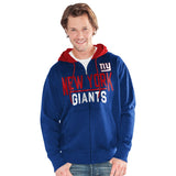 Officially Licensed NFL Hail Mary FullZip Hoodie by Glll-New York Giants