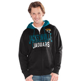 Officially Licensed NFL Hail Mary FullZip Hoodie by Glll-Jacksonville Jaguars