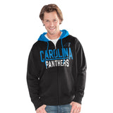Officially Licensed NFL Hail Mary FullZip Hoodie by Glll-Carolina Panthers
