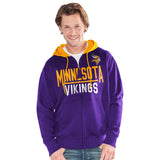 Officially Licensed NFL Hail Mary FullZip Hoodie by Glll-Minnesota Vikings