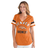 Officially Licensed NFL Women's Extra Point Bling Tee by Glll-Denver Broncos