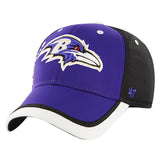 Officially Licensed NFL Crashline Contender Cap by '47 Brand  -Baltimore Ravens