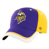 Officially Licensed NFL Crashline Contender Cap by '47 Brand  -Minnesota Vikings