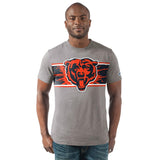Officially Licensed NFL Men's Big Time Short Sleeve Tee by Glll -Chicago Bears