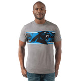 Officially Licensed NFL Men's Big Time Short Sleeve Tee by Glll -Carolina Panthers
