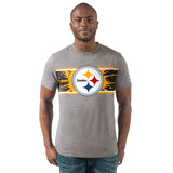 Officially Licensed NFL Men's Big Time Short Sleeve Tee by Glll -Pittsburgh Steelers