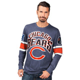 Officially Licensed NFL Power Move LongSleeve Graphic Tee by Glll-Chicago Bears