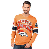Officially Licensed NFL Power Move LongSleeve Graphic Tee by Glll-Denver Broncos