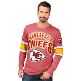 Officially Licensed NFL Power Move LongSleeve Graphic Tee by Glll-Kansas City Chiefs