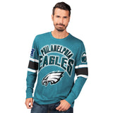 Officially Licensed NFL Power Move LongSleeve Graphic Tee by Glll-Philadelphia Eagles