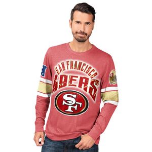Officially Licensed NFL Power Move LongSleeve Graphic Tee by Glll-San Francisco  49ERS