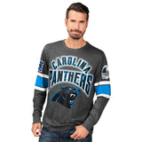 Officially Licensed NFL Power Move LongSleeve Graphic Tee by Glll-Carolina Panthers
