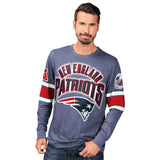 Officially Licensed NFL Power Move LongSleeve Graphic Tee by Glll-New England Patriots