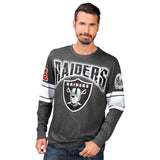 Officially Licensed NFL Power Move LongSleeve Graphic Tee by Glll-Oakland Raiders