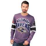 Officially Licensed NFL Power Move LongSleeve Graphic Tee by Glll-Baltimore Ravens