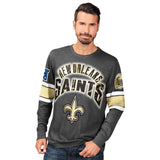 Officially Licensed NFL Power Move LongSleeve Graphic Tee by Glll-New Orleans Saints