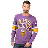 Officially Licensed NFL Power Move LongSleeve Graphic Tee by Glll-Minnesota Vikings