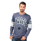 Officially Licensed NFL Power Move LongSleeve Graphic Tee by Glll-Dallas Cowboys