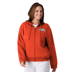 Officially Licensed NFL Women's Full-Zip Hoodie by Glll-San Francisco  49ERS