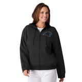 Officially Licensed NFL Women's Full-Zip Hoodie by Glll-Carolina Panthers