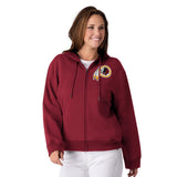 Officially Licensed NFL Women's Full-Zip Hoodie by Glll-Washington Redskins