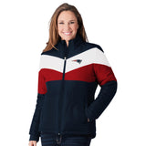 Officially Licensed NFL Women's Slap Shot Jacket by Glll -New England Patriots