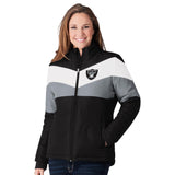 Officially Licensed NFL Women's Slap Shot Jacket by Glll -Oakland Raiders