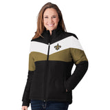 Officially Licensed NFL Women's Slap Shot Jacket by Glll -New Orleans Saints